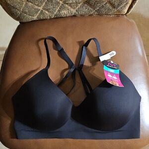 Maidenform Barely There T-Shirt Underwire Black Bra Lightly Lined Padded NWT